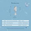 BAMOER 925 Sterling Silver Wing Heart Series Guard of Love Moonstone Charms for Women Original Bracelet Fine Jewelry
