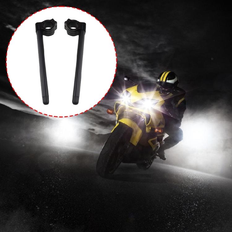 Aluminum Clip On Motorcycle Handlebars Precisions Risers Handlebars 52mm Motorcycle Bars for Superior Handling & Comfort