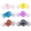 Korean Translucent Rose Hollow Claw Hair Clip - Versatile Solid Color Shark Clip Accessory