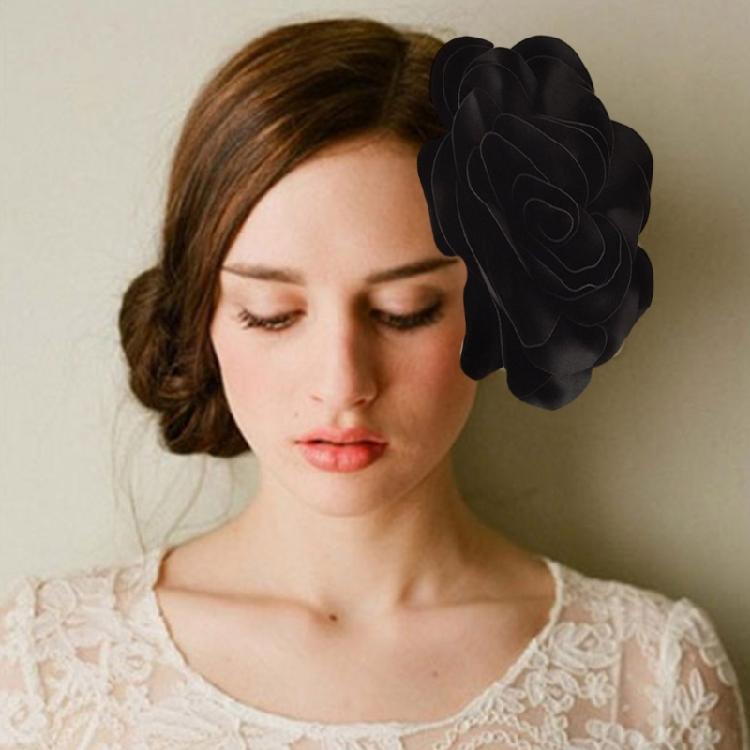 Handmade Big Flower Barrette Multicolor Flower Hair Accessories Studio Hairpin