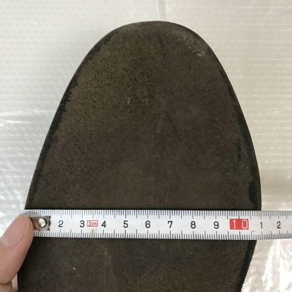 ANTICA CUOIERIA Semišové boty s křídlovou špičkou [43.5/27.5-28.0/Hnědá] Společenské(POUŽITÝ)