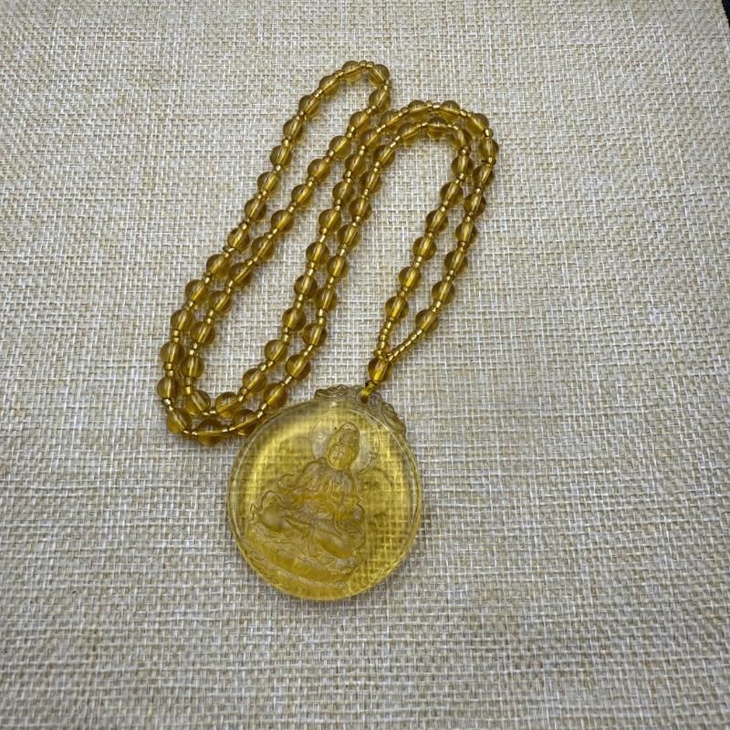 Avalokitesvara Pendant Necklace Long Sweater Chain For Men Women Religious Amulet Buddha Necklace Accessories Gift