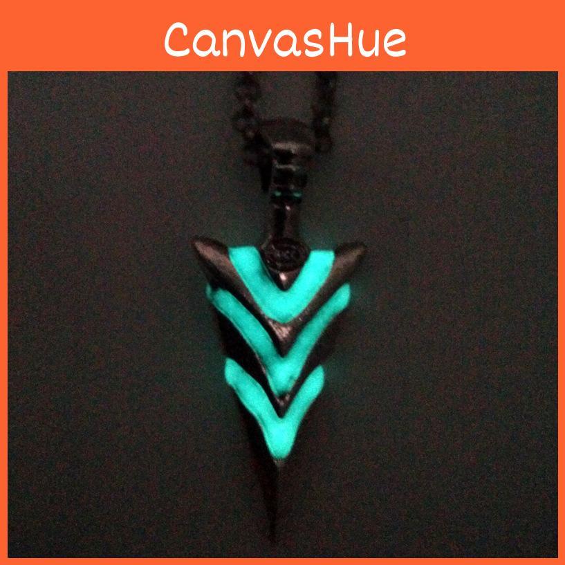 Arrow Luminous Pendant Necklace With Electroplated Alloy For Travel And Wedding Gift