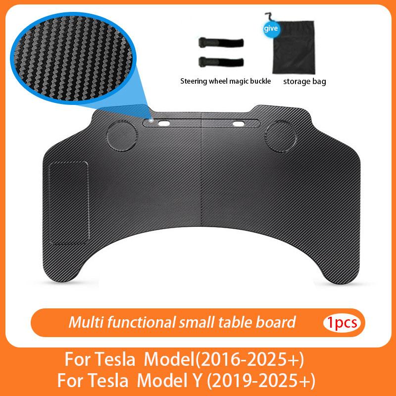 For Tesla Model X S 3 Y Highland Juniper 2018-2026 Steering Wheel Laptop Tray Food Desk Portable Office Table Car Accessories