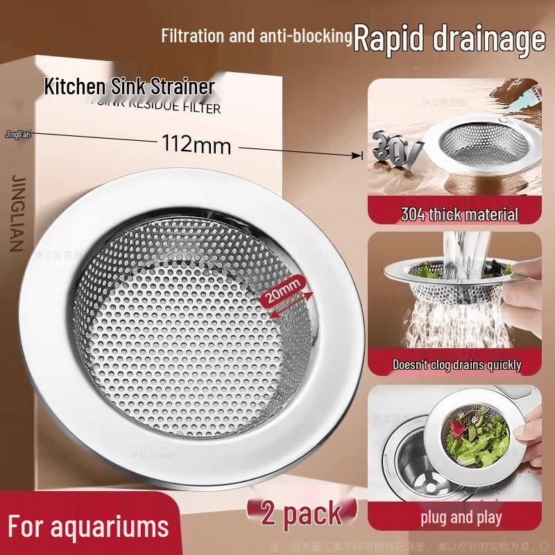 

Classic Kitchen Sink Strainer Filter Net (2-Pack)