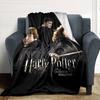 1pc Harry Potter Deathly Hallows Flannel Blanket Soft Warm Throw for Home, Office, Travel, All-Season Cozy Bedding GiftL1250