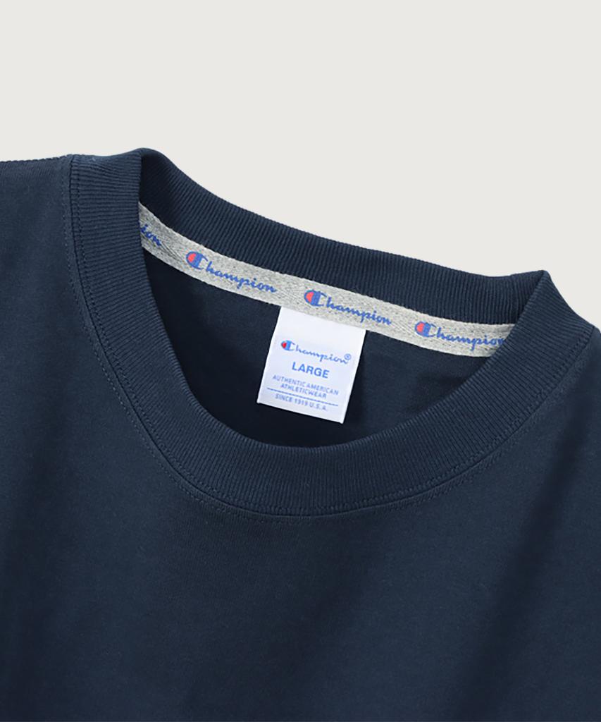 CHAMPION C-Logo Oversized Jog Tag Long Sleeve T-Shirt Army Green