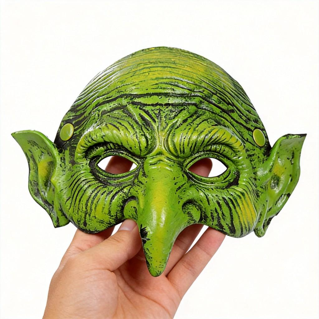 Halloween Hexenmasken-Requisite aus PU-Schaumstoff für Kostümpartys