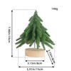 Mini Artificial Christmas Tree Frosted Bottle Brush Christmas Tree with Wood Base Pine Tree for Christmas Home Table Top Decor