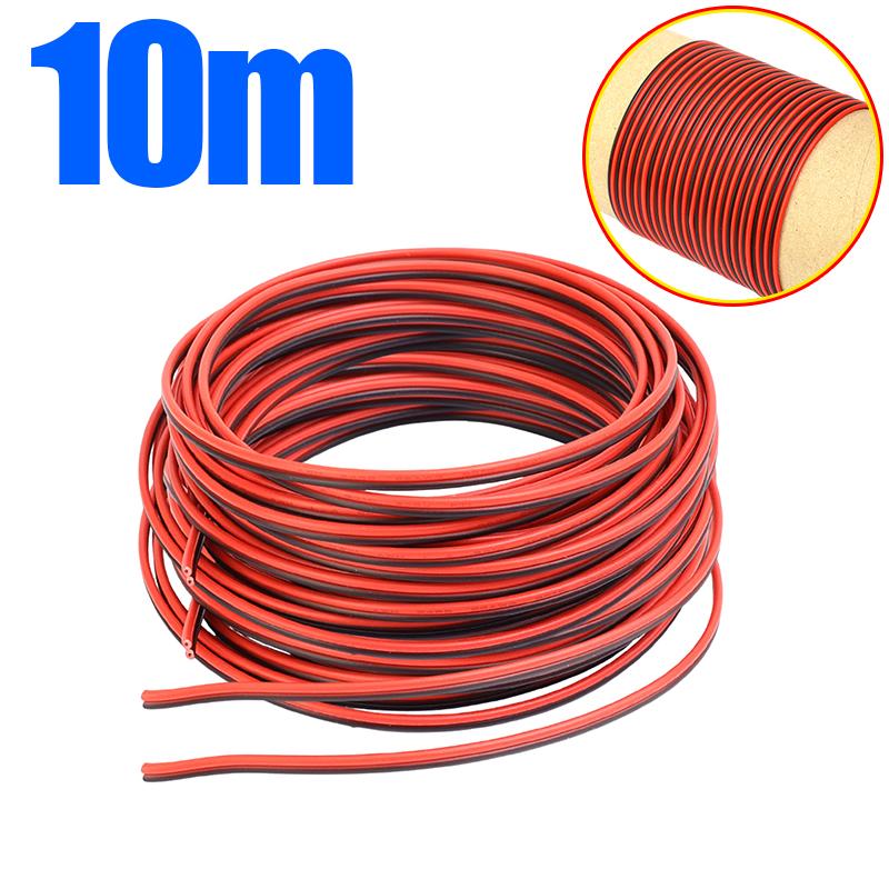 22AWG Electrical Wire 2 Pin Extension Cable Tinned Copper Cord 300V for Car Truck Motorcycle LED Light Strip Power Supply 5M/20M