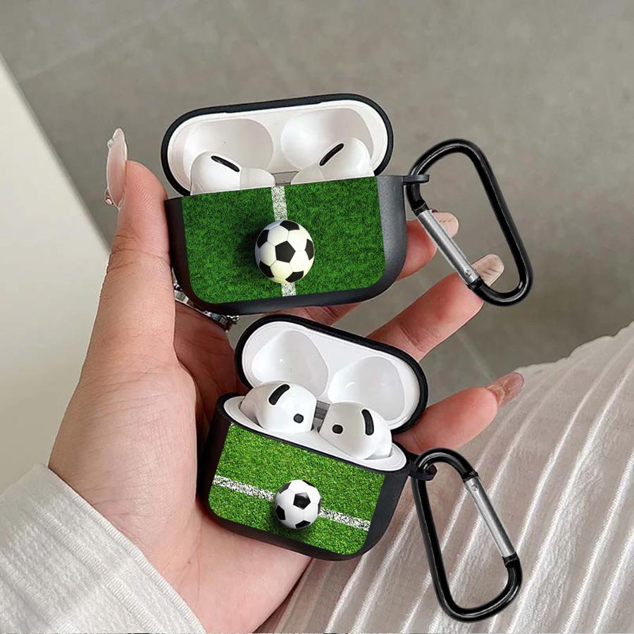 Football Field Pattern Earphone Cases Cover Case For Airpods Pro2 Pro3 3 Pro 2 1 4