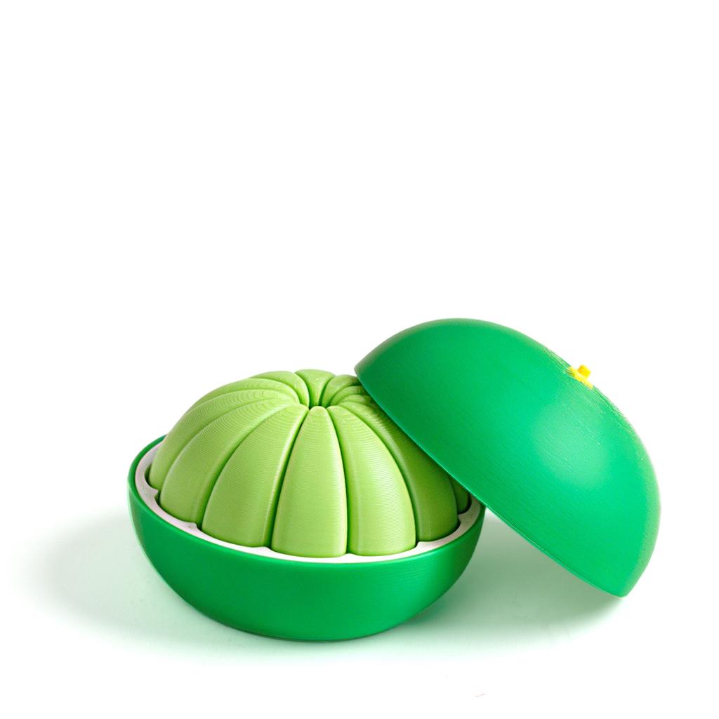 3D Printed Twisty Fidget Citrus With Smooth Rotation Realistic Orange With Sliding Slices Desk Ornament Deformation Ball