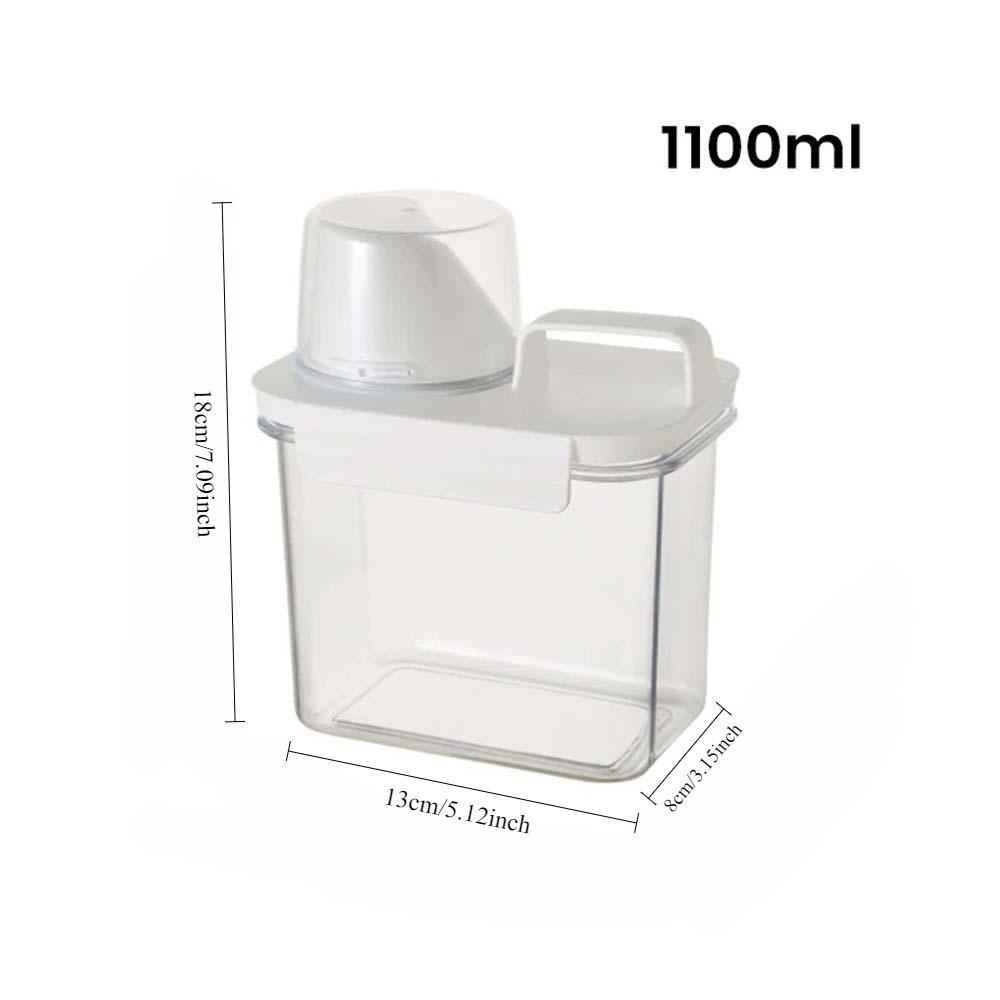 

1 шт. Ящик для хранения стирального порошка для ванной комнаты, прозрачная акриловая коробка для ежедневного использования