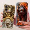 Miękkie Przezroczyste Silikonowe Etui Na Telefon Xiaomi Redmi 12c 12 11A 4G Pokrowiec Poco C55 Wzór z Kreskówkowym Kotem Smokiem Kwiatem Motylem