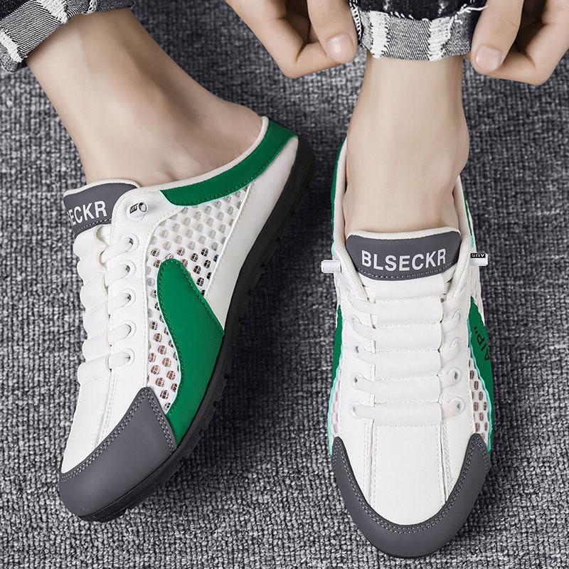 Summer Men's Mesh Slippers Fashionable Sports Sandals Breathable Casual Loafers