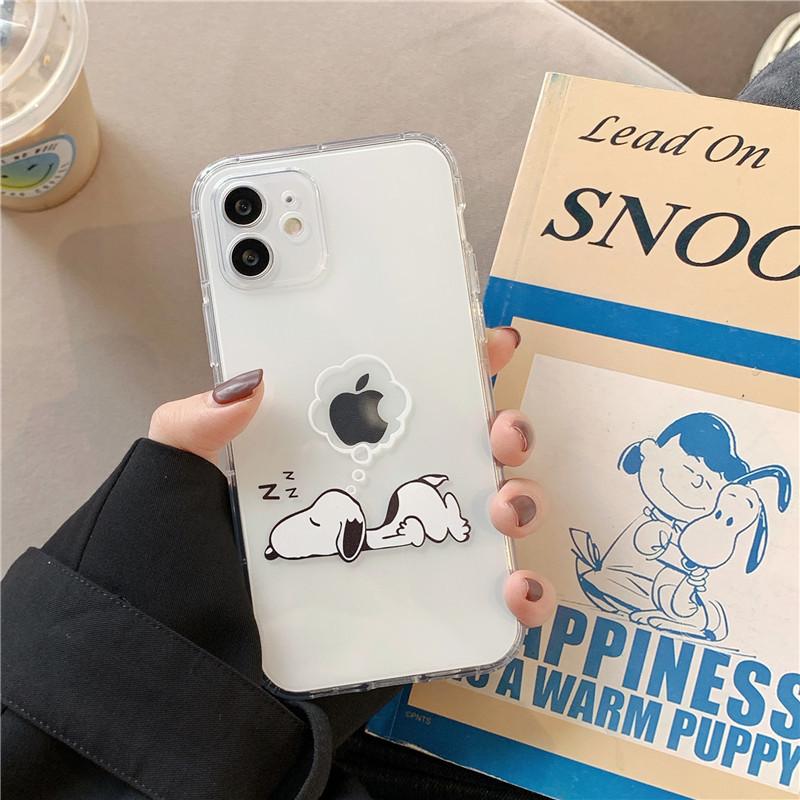 

Милий чохол Snoopy для iPhone 15 Pro Max 11 12 13 14 Pro Max 6 6S 7 8 Plus 12 Mini XS XR SE 2 3 Прозорий М який Чохол For iPhone 14 Plus