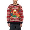 2025 Neue Weihnachtskleidung Außenhandel Milchdrache Elch Cartoon Mode Digitaldruck Kleidung Paar Pullover