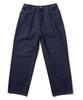 GAKKAI UNIONS Single-Pleat Wide Elastic Denim Pants Indigo