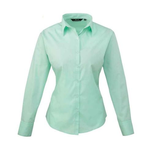 

Premier Womens/Ladies Poplin Long-Sleeved Blouse 3XL