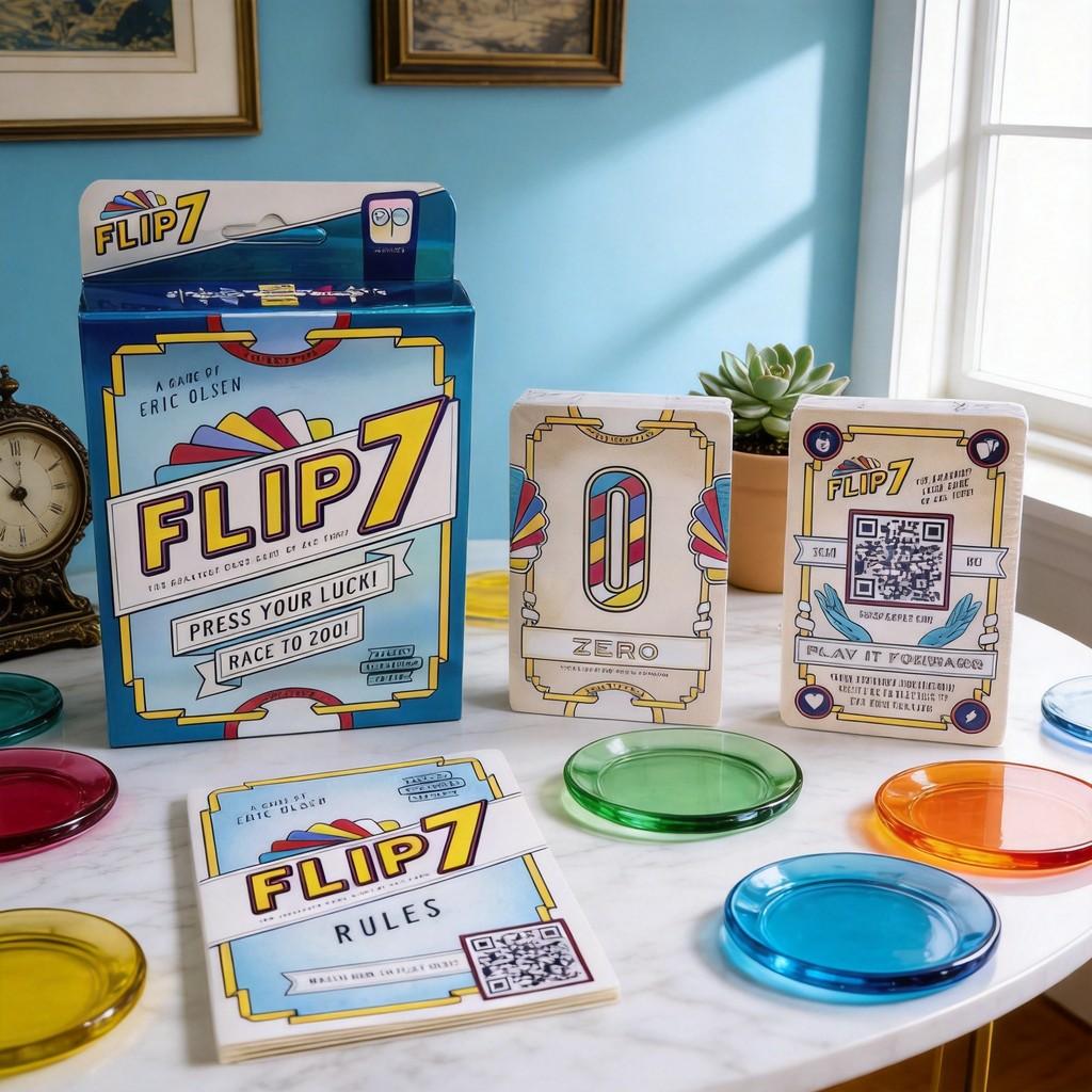 Flip 7 Card Game With Educational And Brain Development Features Family Fun Group Play