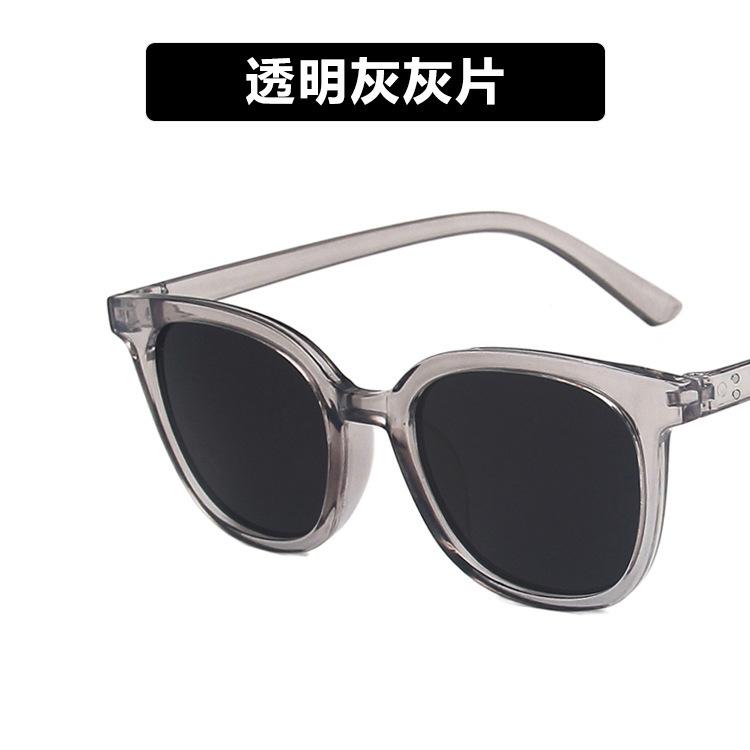 Square cat eye sunglasses women's new brown sunglasses travel street sunglasses take pictures