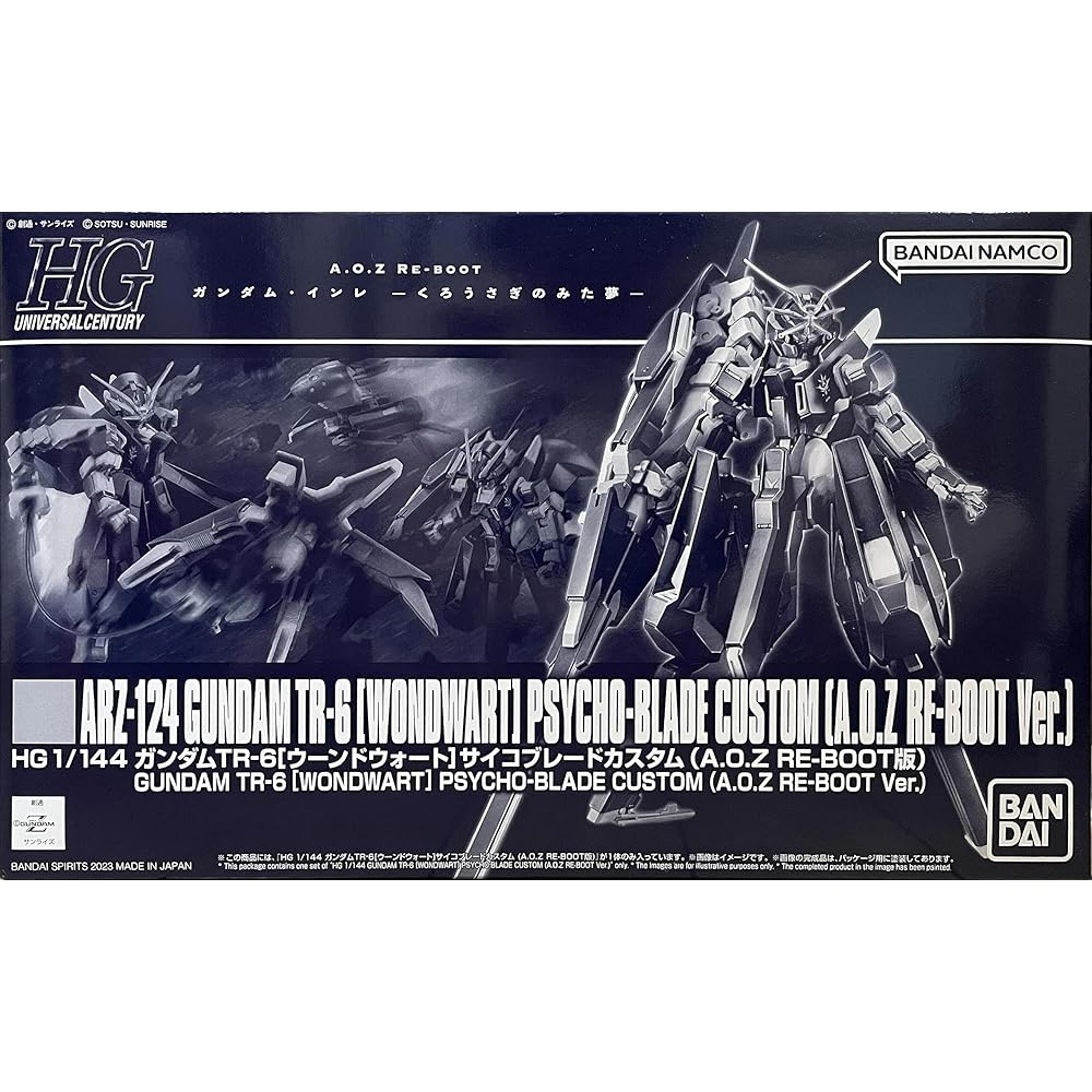 Bandai Spirits HG 1/144 Gundam TR-6 Woundwort Psycho Blade Custom Model Kit A.O.Z Re-Boot Edition