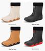 Men's Waterproof Non-Slip Boots with Fleece Lining for Outdoor Activities
