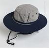 Unisex Wide Brim Sun Hat With Drawstring Adjustable Fit Outdoor Fishing Hiking Cap