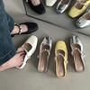 Pearl word with bag head half slippers women's summer new versatile Mary Jane shoes sandals