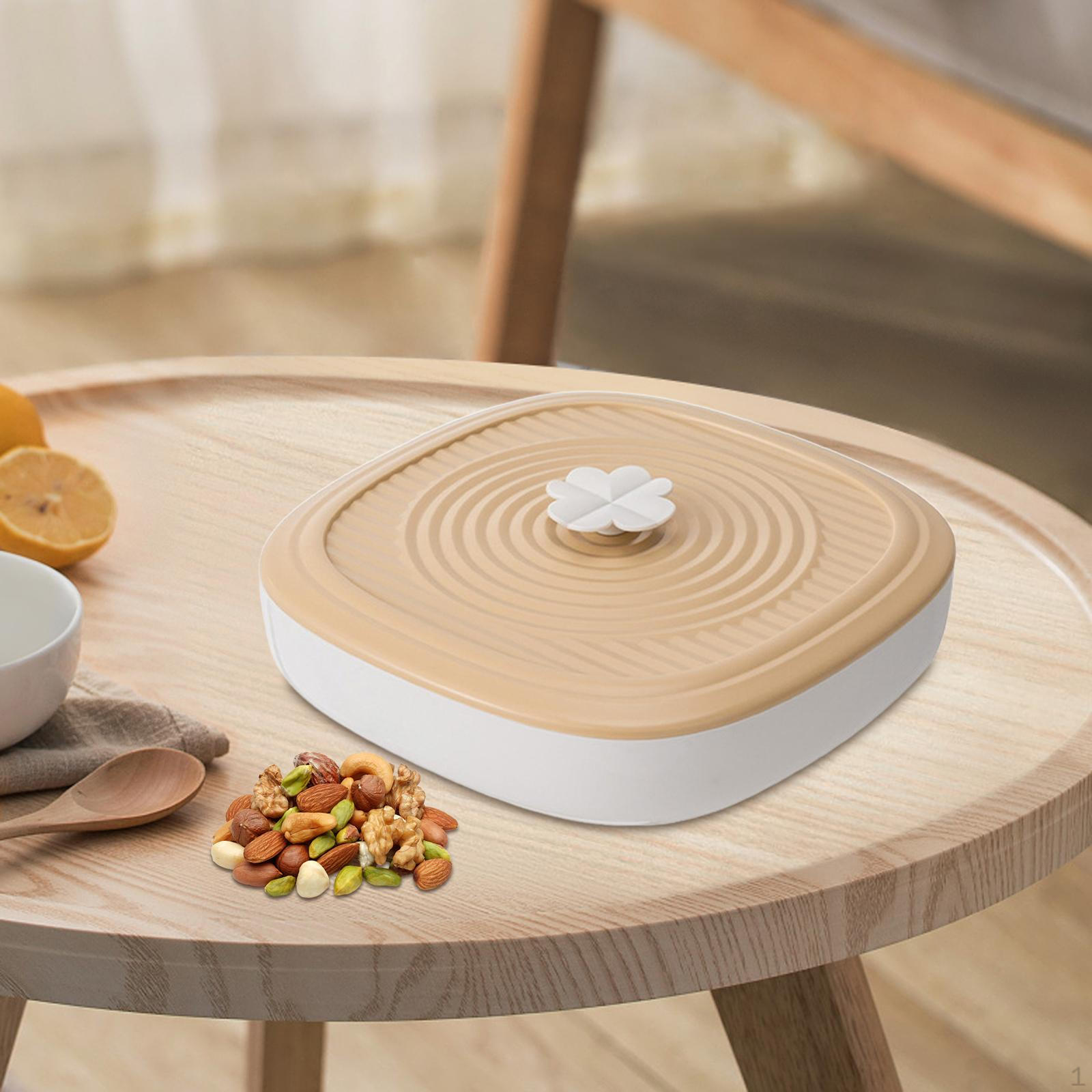 

Разделенный сервировочный поднос, 5 отделений, блюдо для закусок, тарелка для закусок с сухофруктами и конфетами Beige White