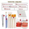 Kit Completo di Doratura con Foglia Oro e Argento per Arte Fai da Te, Artigianato e Pittura