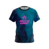 New = Roto Grip Leopard Red Lip Split Color Bowling Jersey Short Sleeve Performance Sports Tee Fan Casual Streetwear Tops