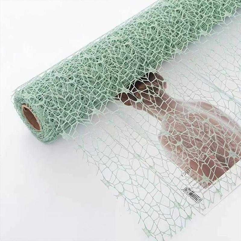 Blumenverpackungs-Netzpapier Unregelmäßiges Hohlnetz-Verpackungspapier Florales Bouquet-Papier Frischblumen-Verpackungsbogen Floristen-Verpackungszubehör