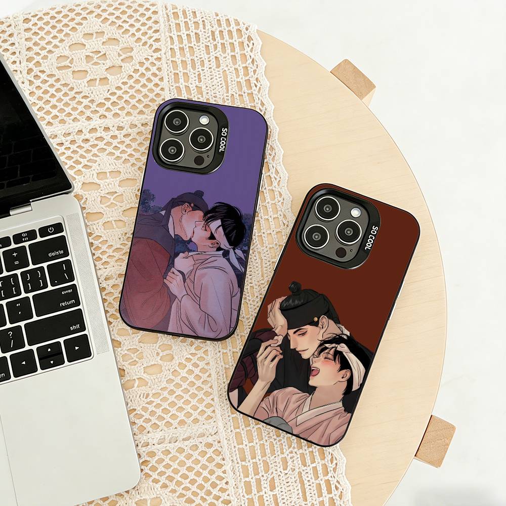 Painter The-w-Nights-Anime Phone Case For iPhone 17,16,15,14,13,12,11 Plus,Pro Max,XS,Colored silver phone case