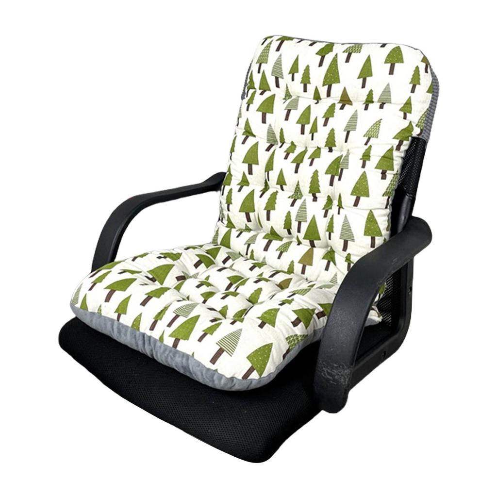 Soft High Back Chair Cushion with Elastic Straps for Garden Patio or Office Seating 40x80CM