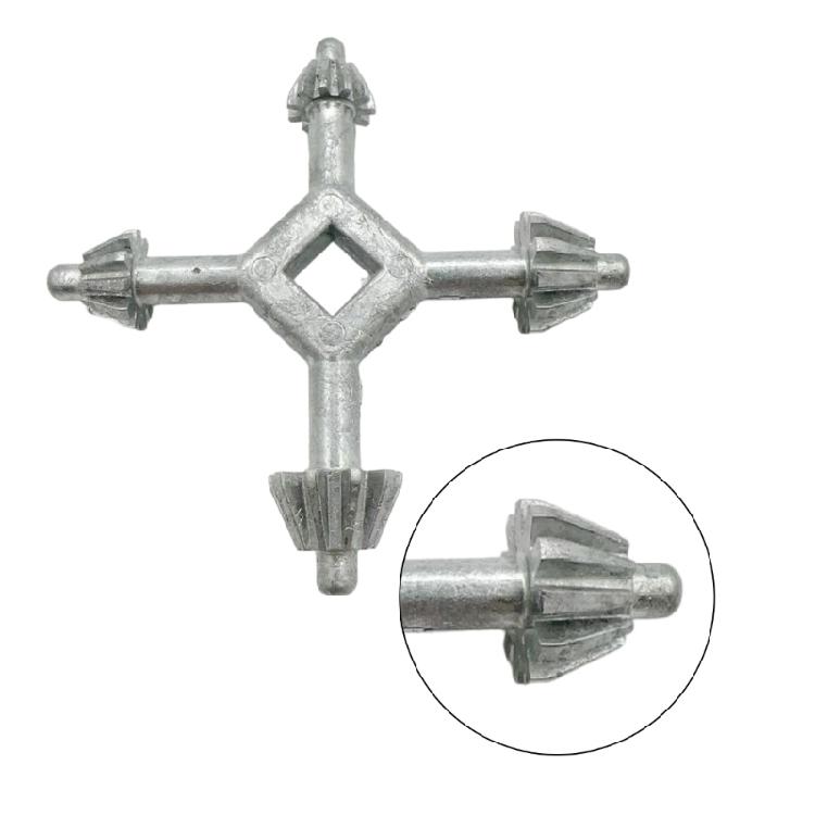 Practical 4 in 1 Key Wrench Multifunctional Zinc Alloy Four Head Combination Tool For Home And Office Use