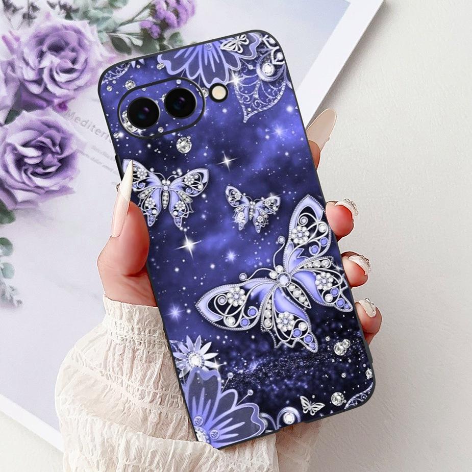 

For Google Pixel 9A Case Stylish Butterfly Painted Cover Soft Silicone Phone Case For Google Pixel 9 Pro Pixel9 9A Fundas Bumper Google Pixel 9