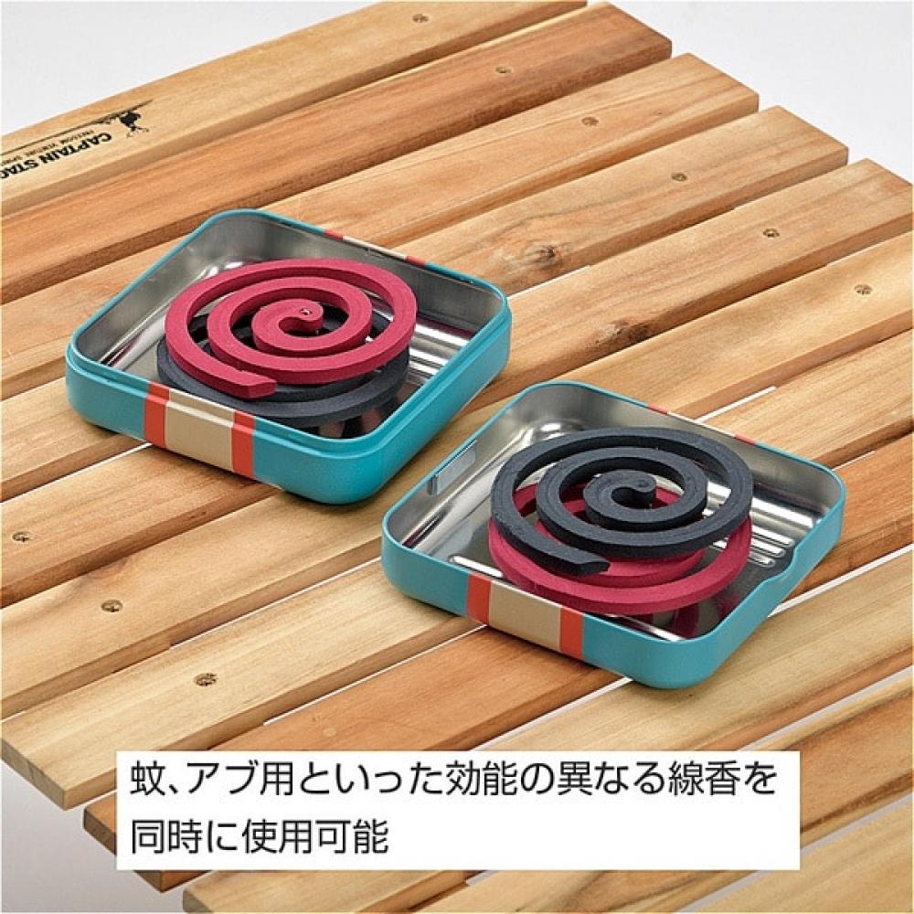 Captain Stag Um 1658 [Mosquito Coil Holder Mosquito Coil Stand Case Turquoise Racing Stripe]