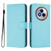 For Realme Narzo 80 Pro 5G Case Solid Color Wallet Leather Phone Cover with Strap
