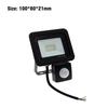 LED Floodlight PIR Motion Sensor White IP66 AC220V Exterior Projector Spotlight SMD2835 Outdoor Lighting Floor Lamp