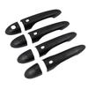 Car Decoration Smart Holes Door Handle Cover For Maserati Levante 2016-2024 Carbon Fiber Glossy Black Cars Accessories Styling