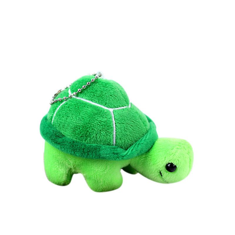 Adorable Plush Turtle Toy Stuffed Animal Soft Short Plush Green Pink Blue 10cm