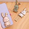 Foldable Bunny Phone Stand Cute Rabbit Phone Holder for Desk Adjustable Phone Bracket