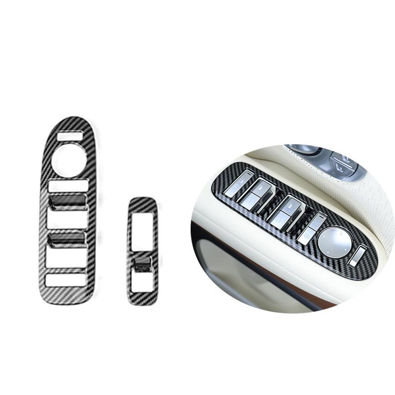 For Hyundai IONIQ 9 LHD ABS Front Window Button Cover Trim Door Armrest Panel Decorative Frame Interior Car Styling Accessories