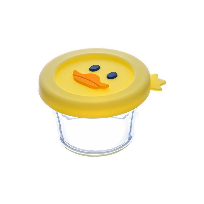 In-Stock Infant Food Bowl Set: 3-Piece High Borosilicate Glass Microwave-Safe Steamed Egg Custard and Fresh-Keeping Bowls