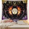 1pc Sun, Moon, Hippie Style Tapestry, Colorful Lunar Phase Tapestry, Bohemian Decorative Wall Hanging for Bedroom Decoration