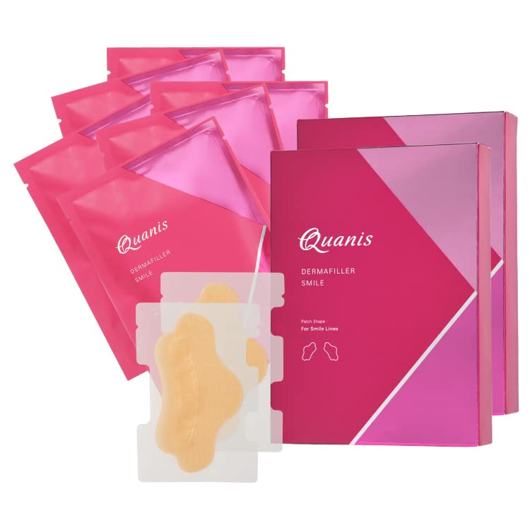 

Official Quonis Derma Filler Pack Patches x 6 Microneedle Needle Mouth Hyaluronic Smile, 6-Use (2 Bags) [High-Density Patches, Patches, Care, Unisex,