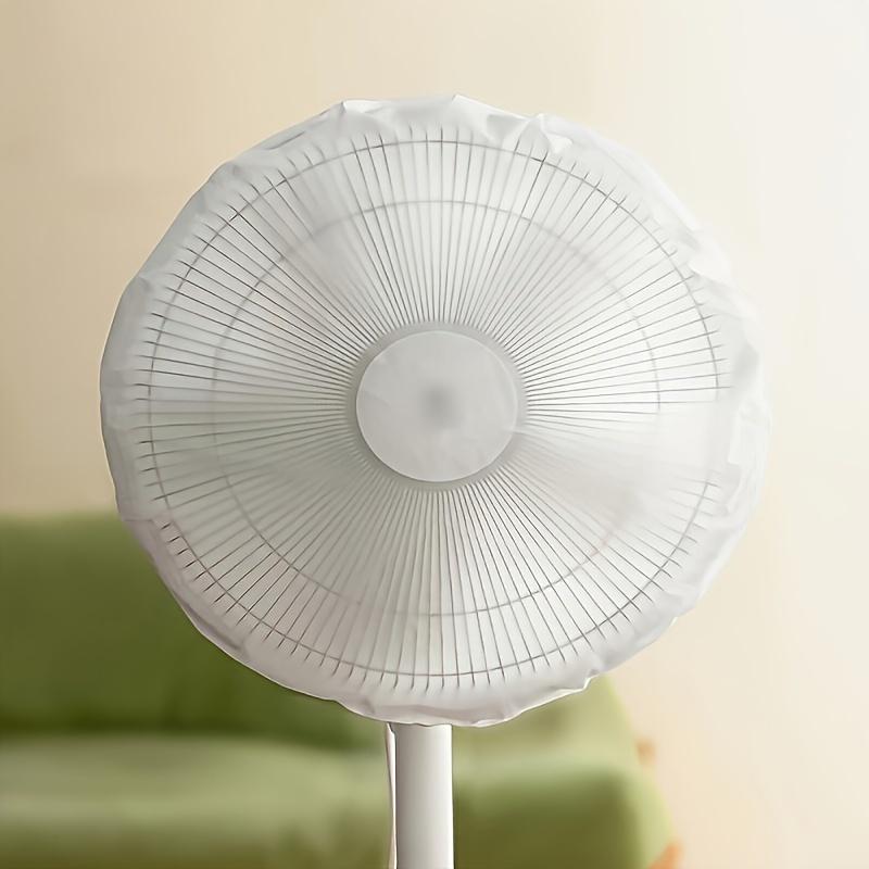 2PCS electric fan dust cover - durable PVC plastic dust protective cover, suitable for all fans, ruffle edge shape, simple appearance