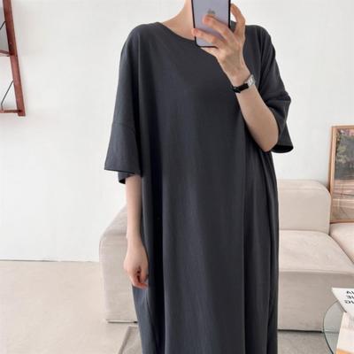 New ArrivalS Open Run Women S overSized Maternity dreSS Lounge Wear With Slit