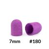 Pediküre-Kappen 7 mm Körnung 180 10 Stück Stoff Podo Allemed Violett Purple